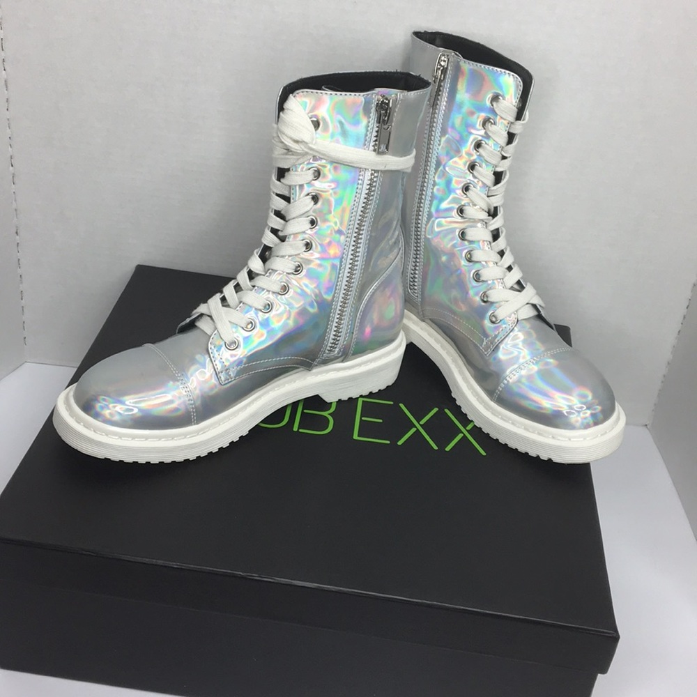 Club Exx Holographic Boots